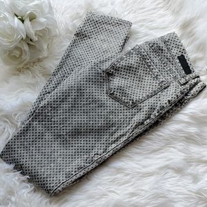 BLANK NYC textured polka dot skinny jeans S